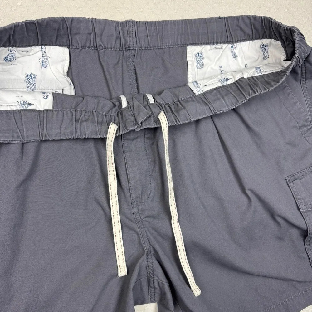 Tommy Bahama Relax Cargo Shorts Elastic Waist Mens 4XLB Gray Gorpcore Minimalist